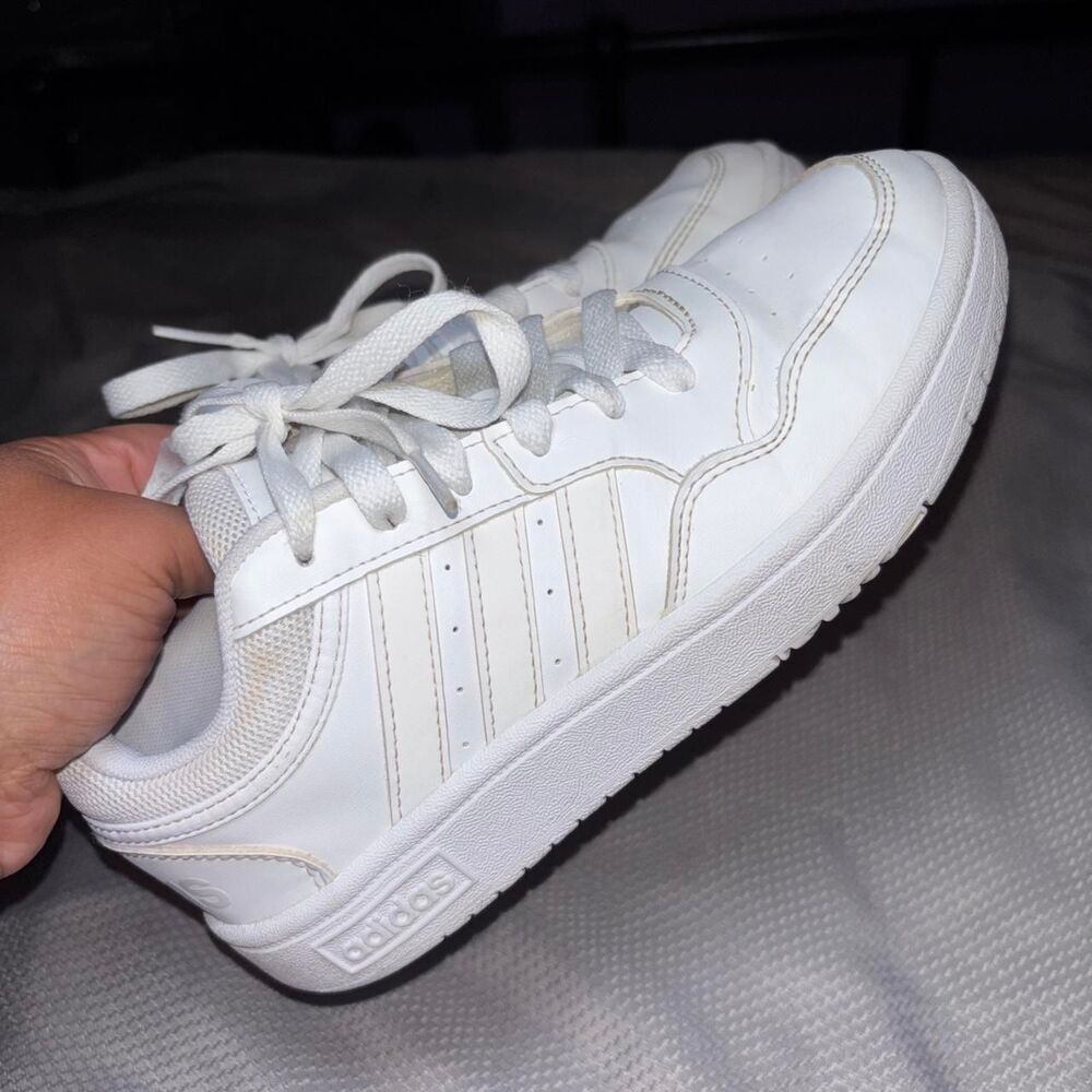 Adidas Big Boy's White Sneakers Low Top